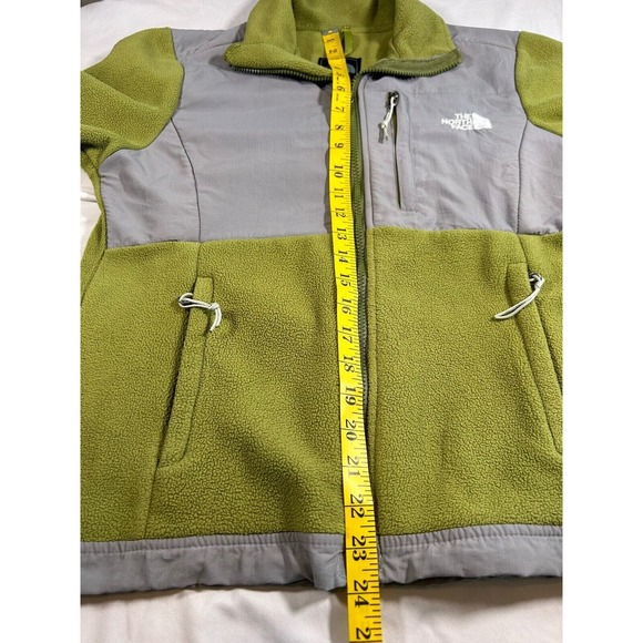 The North Face Women’s Denali Full Zip Fleece Jacket Olive Green Gray Size Small - Picture 7 of 8